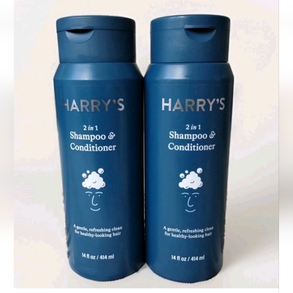 Harry's Men's 2-in-1 Shampoo & Conditioner, Gentle & Refreshing 14 fl oz 2 Btls